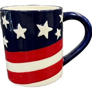 burton + Burton Stars and Stripes Coffee Mug, USA, American Flag
